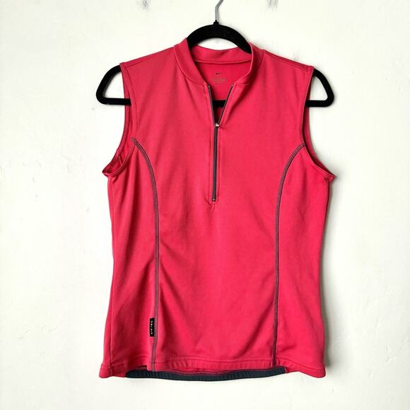 Nike Women's pro-fit pink red Victory Sleeveless Golf woman’s Size large - Picture 1 of 9